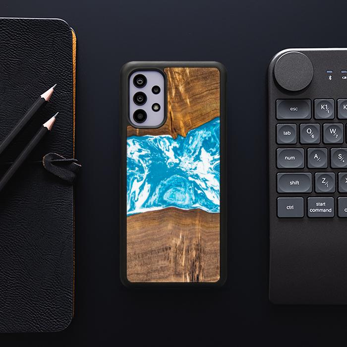 Samsung Galaxy A32 4G Etui na telefon z żywicy i drewna - SYNERGY#A7