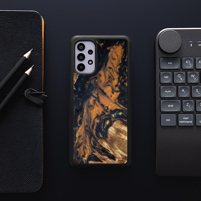 Samsung Galaxy A32 4G Etui na telefon z żywicy i drewna - Synergy#162