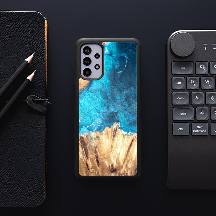 Samsung Galaxy A32 4G Etui na telefon z żywicy i drewna - Synergy#D115