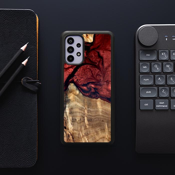Samsung Galaxy A32 4G Etui na telefon z żywicy i drewna - Synergy#D122