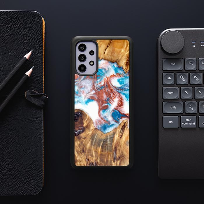 Samsung Galaxy A32 4G Etui na telefon z żywicy i drewna - Synergy#D125