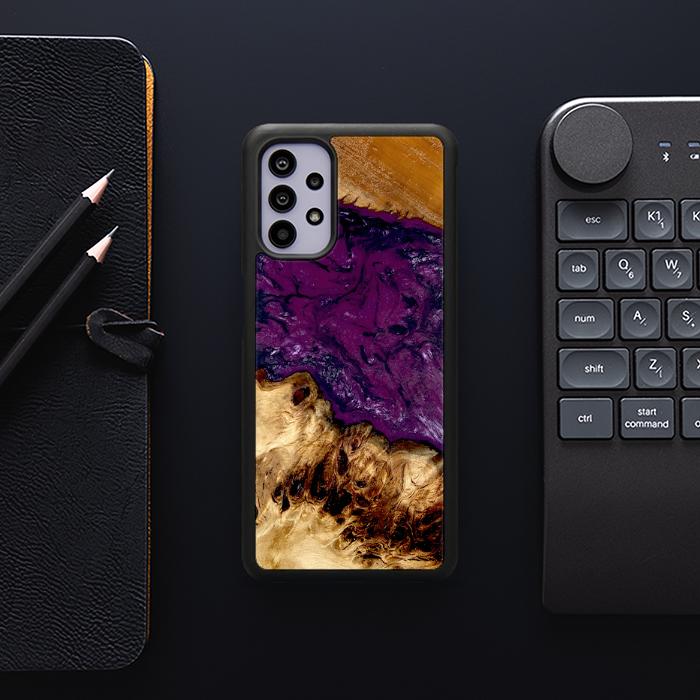 Samsung Galaxy A32 4G Etui na telefon z żywicy i drewna - Synergy#D134