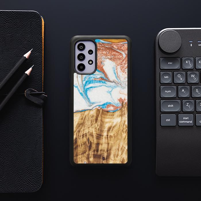 Samsung Galaxy A32 5G Etui na telefon z żywicy i drewna - SYNERGY#47