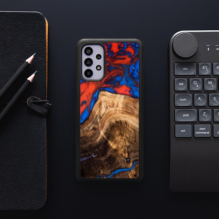 Samsung Galaxy A32 5G Etui na telefon z żywicy i drewna - SYNERGY#A82