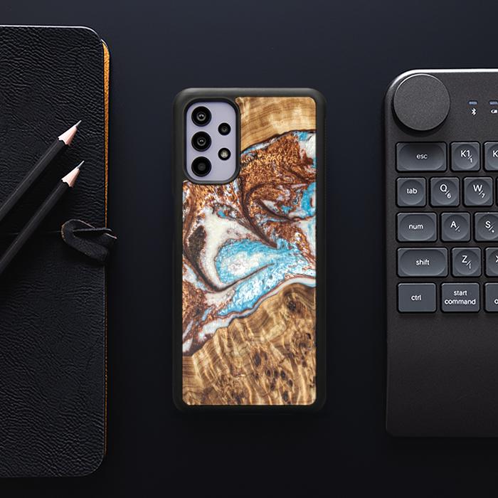 Samsung Galaxy A32 5G Etui na telefon z żywicy i drewna - Synergy#B11