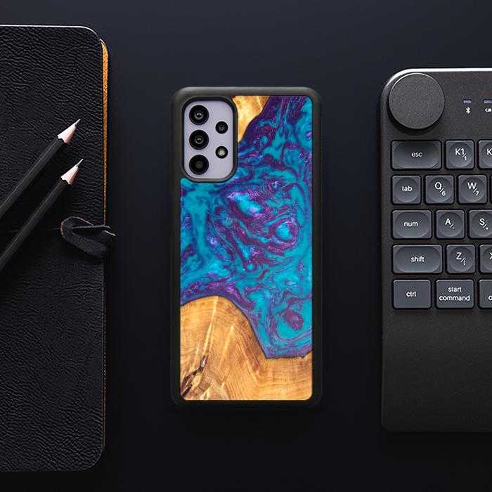 Samsung Galaxy A32 5G Etui na telefon z żywicy i drewna - Synergy#B28