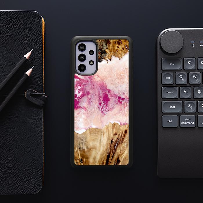 Samsung Galaxy A32 5G Etui na telefon z żywicy i drewna - Synergy#D119