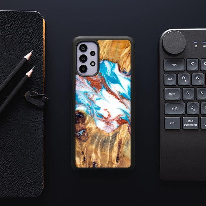 Samsung Galaxy A32 5G Handyhülle aus Harz und Holz - Synergy#D137
