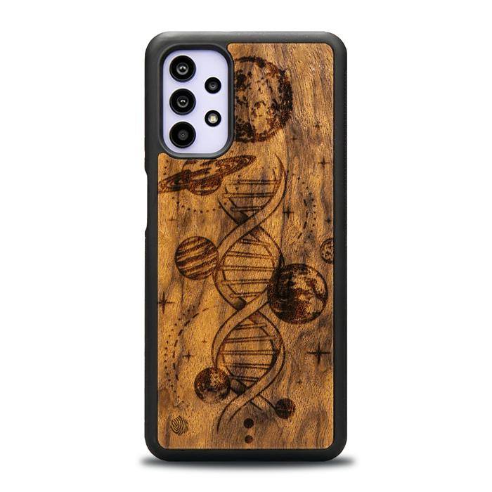 Samsung Galaxy A32 5G Handyhülle aus Holz - Space DNA (Imbuia)