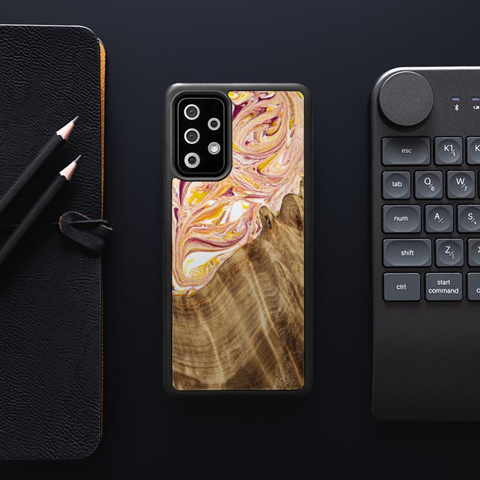 Samsung Galaxy A52 5G Etui na telefon z żywicy i drewna - SYNERGY#C48