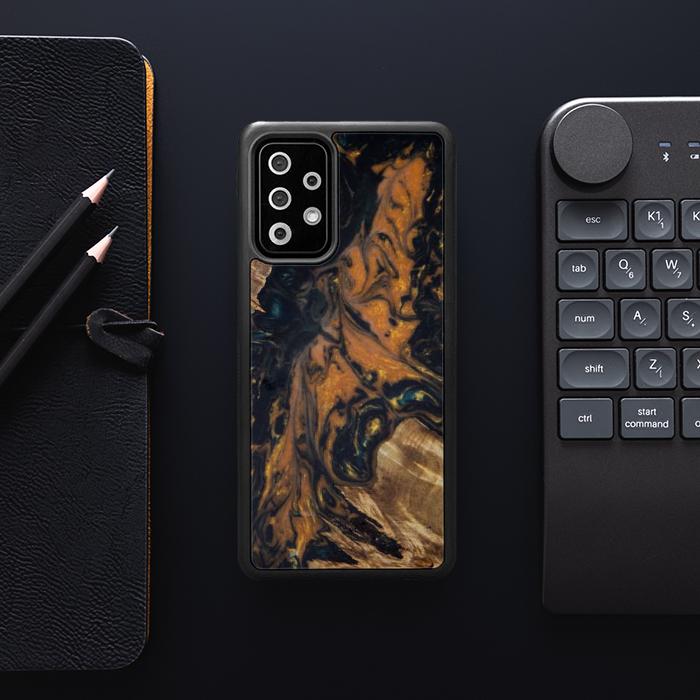 Samsung Galaxy A52 5G Etui na telefon z żywicy i drewna - Synergy#162