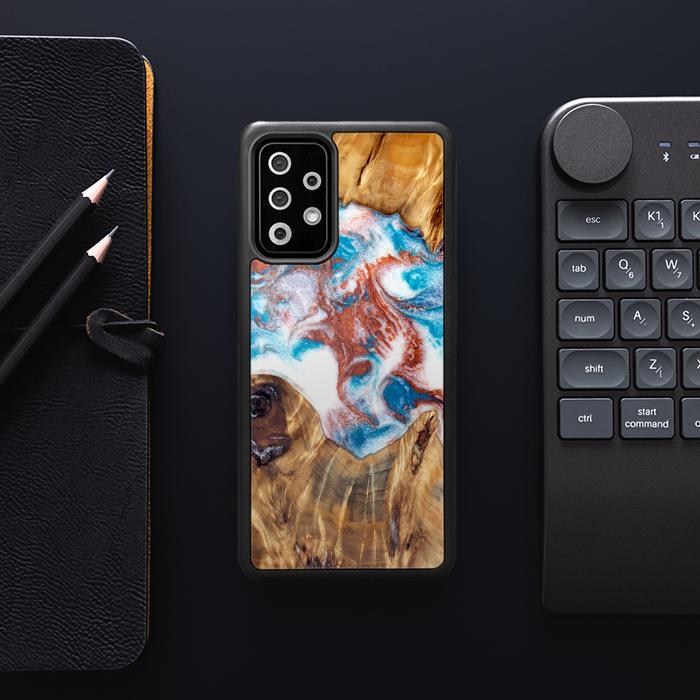 Samsung Galaxy A52 5G Etui na telefon z żywicy i drewna - Synergy#D125