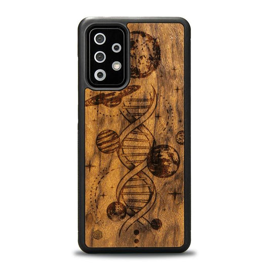 Samsung Galaxy A52 5G Handyhülle aus Holz - Space DNA (Imbuia)