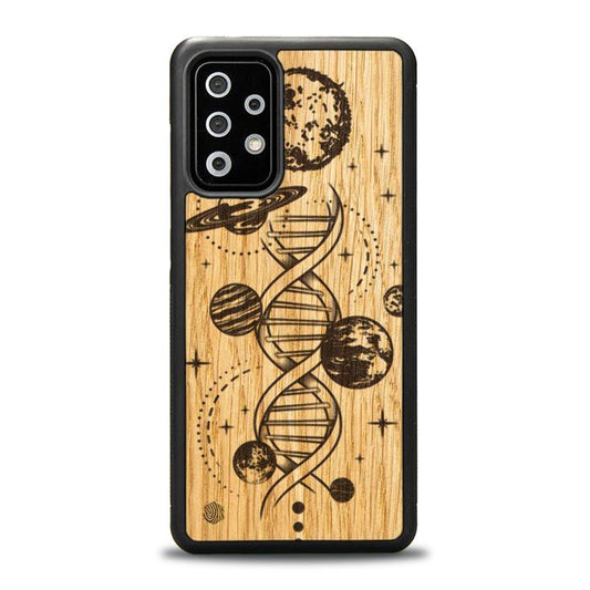 Samsung Galaxy A52 5G Handyhülle aus Holz – Space DNA (Eiche)
