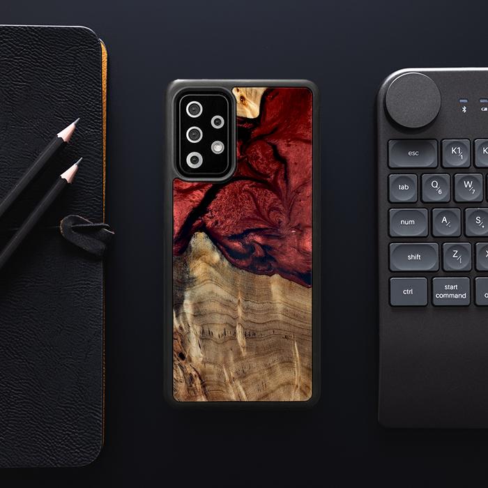 Samsung Galaxy A72 5G Etui na telefon z żywicy i drewna - Synergy#D122