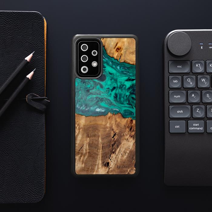 Samsung Galaxy A72 5G Etui na telefon z żywicy i drewna - Synergy#D133