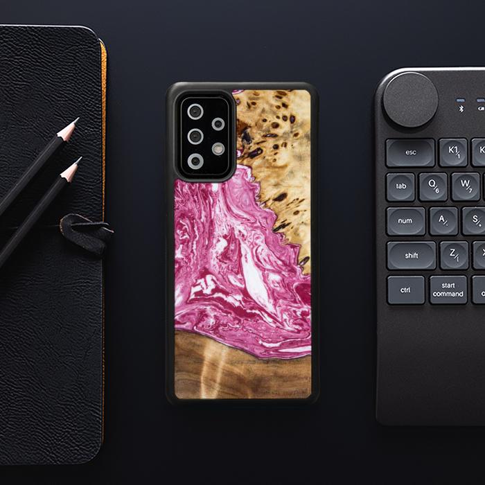 Samsung Galaxy A73 5G Etui na telefon z żywicy i drewna - Synergy#129