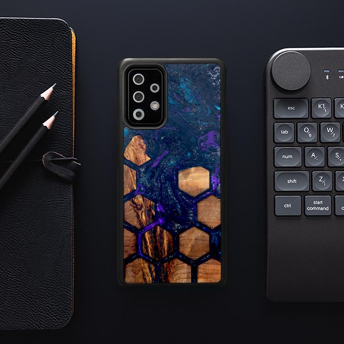 Samsung Galaxy A73 5G Etui na telefon z żywicy i drewna - Synergy#D106