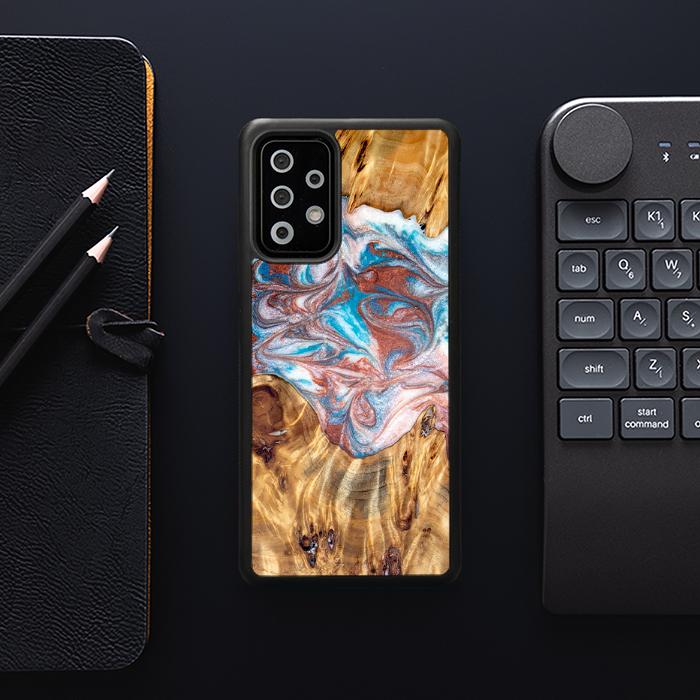 Samsung Galaxy A73 5G Handyhülle aus Harz und Holz - Synergy#D138