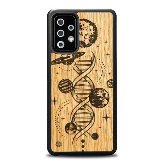 Samsung Galaxy A73 5G Handyhülle aus Holz – Space DNA (Eiche)