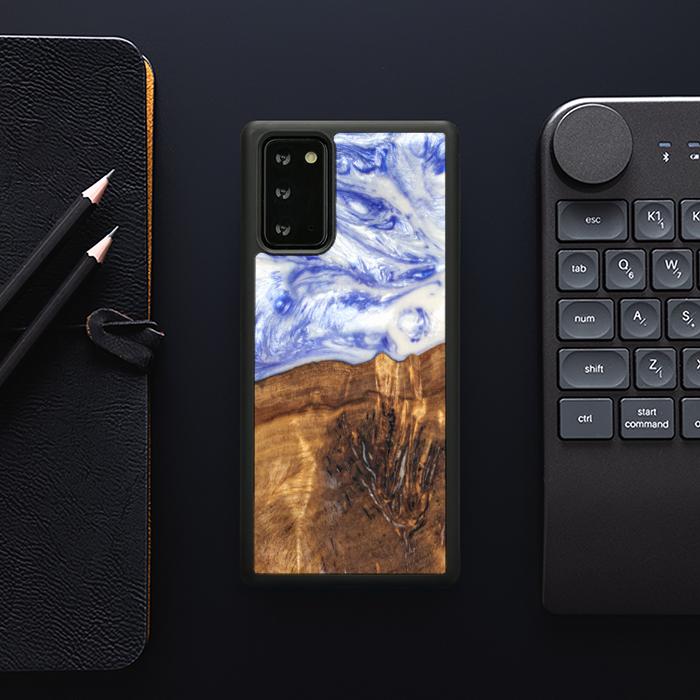 Samsung Galaxy NOTE 20 Etui na telefon z żywicy i drewna - SYNERGY#B04
