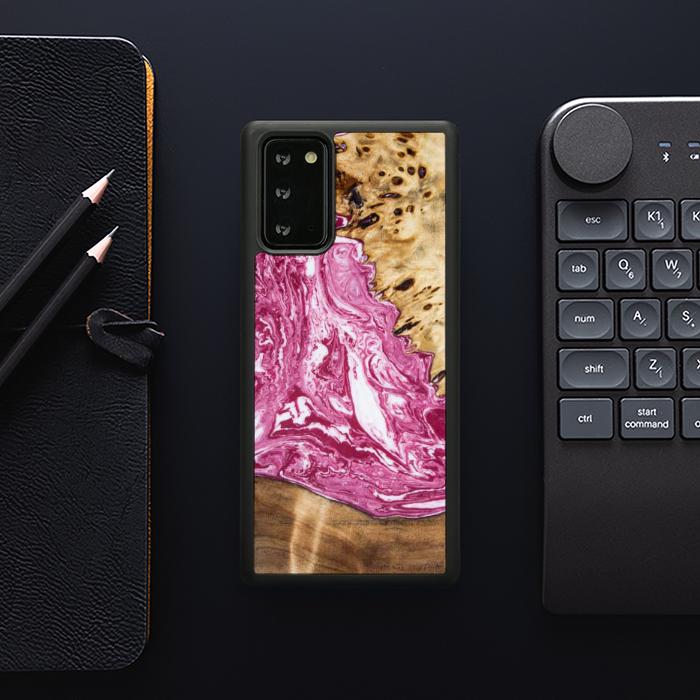 Samsung Galaxy NOTE 20 Etui na telefon z żywicy i drewna - Synergy#129