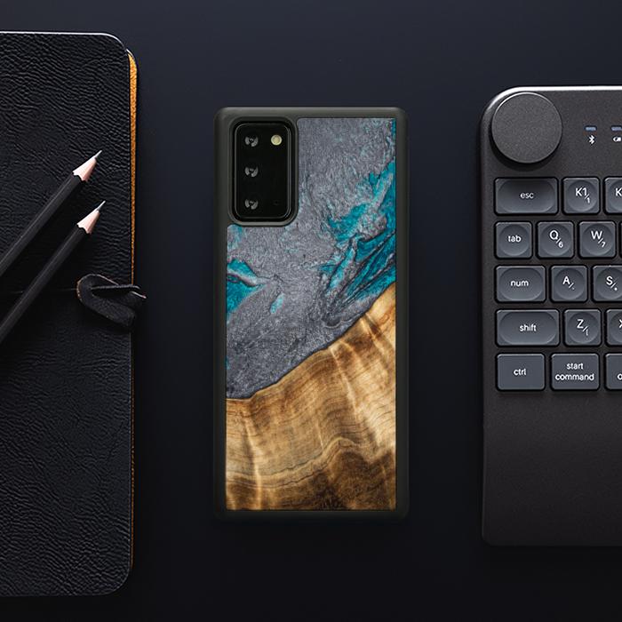 Samsung Galaxy NOTE 20 Etui na telefon z żywicy i drewna - Synergy#C45