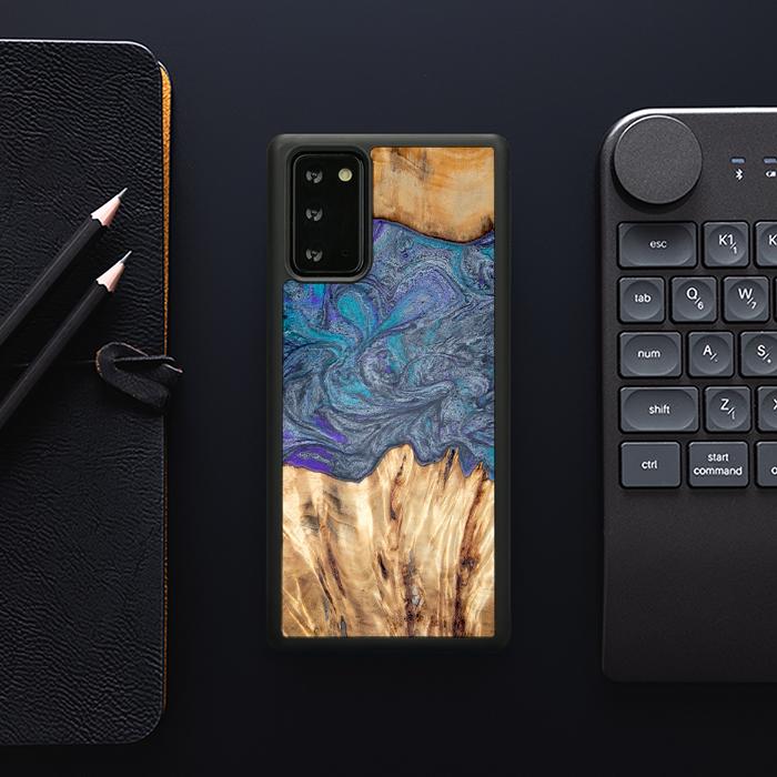 Samsung Galaxy NOTE 20 Handyhülle aus Harz und Holz - Synergy#D132