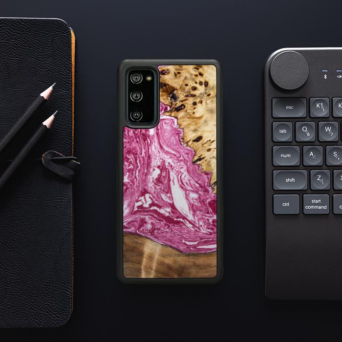 Samsung Galaxy S20 FE Etui na telefon z żywicy i drewna - Synergy#129