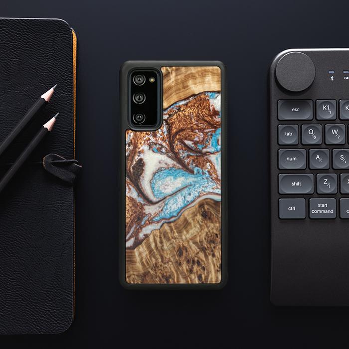 Samsung Galaxy S20 FE Etui na telefon z żywicy i drewna - Synergy#B11