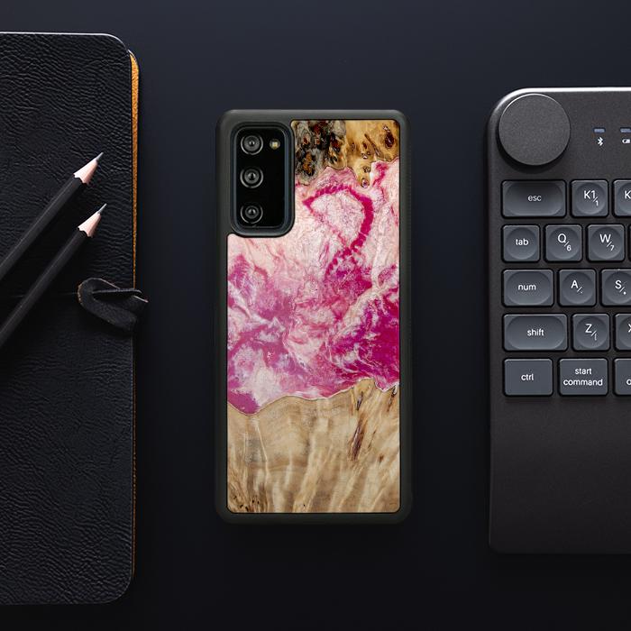 Samsung Galaxy S20 FE Etui na telefon z żywicy i drewna - Synergy#D123