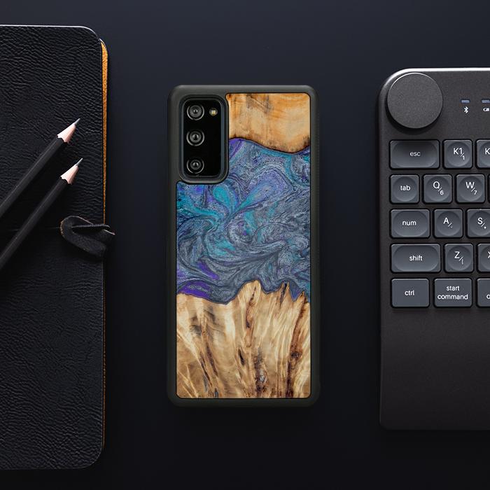 Samsung Galaxy S20 FE Etui na telefon z żywicy i drewna - Synergy#D132