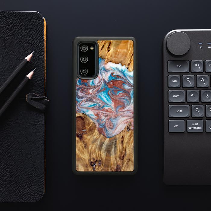 Samsung Galaxy S20 FE Handyhülle aus Harz und Holz - Synergy#D138