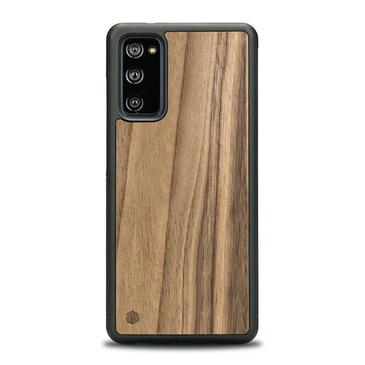 Samsung Galaxy S20 FE Handyhülle aus Holz - Nussbaum