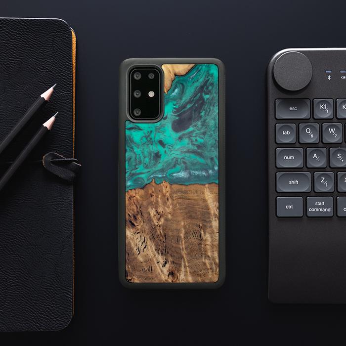 Samsung Galaxy S20 Plus Etui na telefon z żywicy i drewna - Synergy#D108