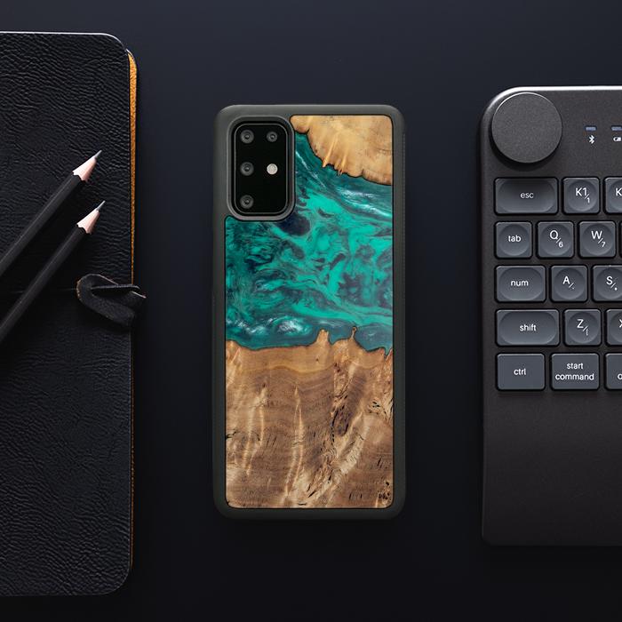 Samsung Galaxy S20 Plus Etui na telefon z żywicy i drewna - Synergy#D112