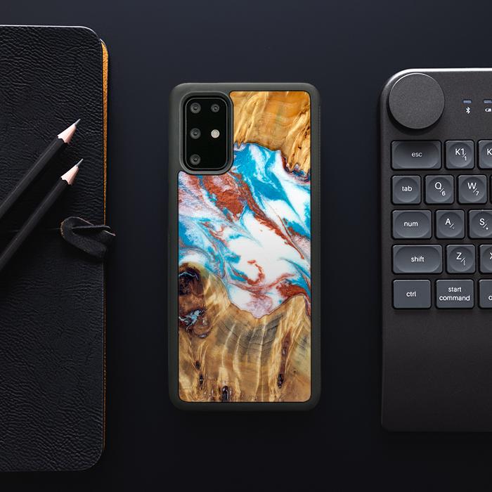 Samsung Galaxy S20 Plus Handyhülle aus Harz und Holz - Synergy#D137
