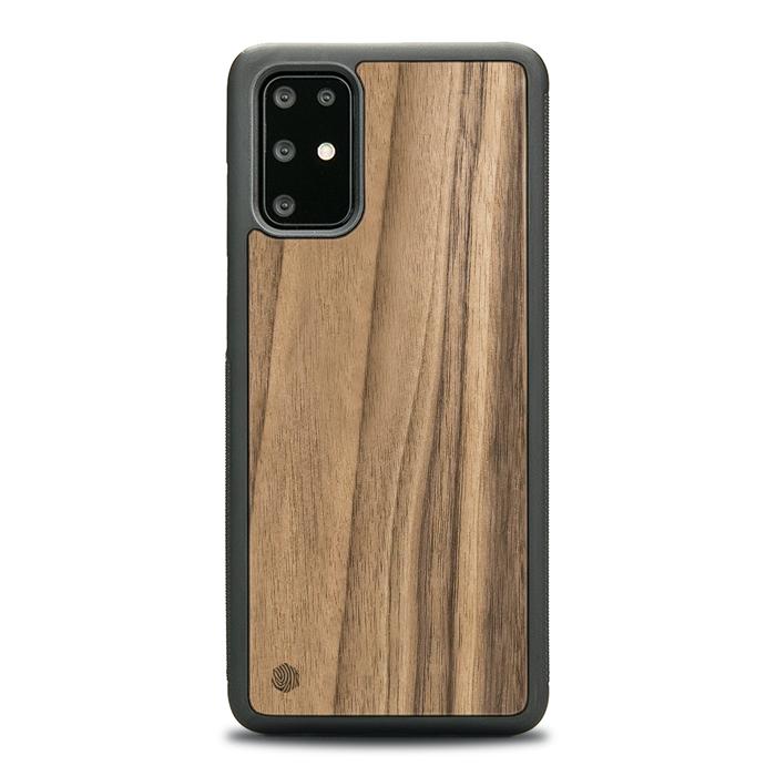 Samsung Galaxy S20 Plus Handyhülle aus Holz - Nussbaum