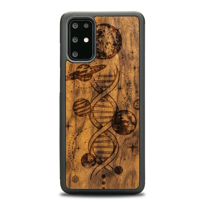 Samsung Galaxy S20 Plus Handyhülle aus Holz - Space DNA (Imbuia)