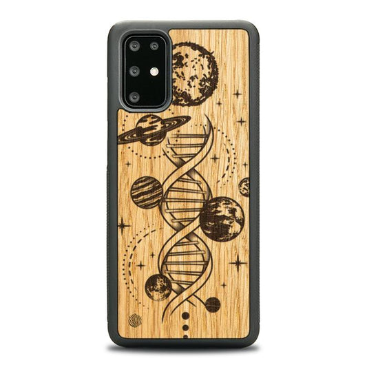 Samsung Galaxy S20 Plus Handyhülle aus Holz – Space DNA (Eiche)