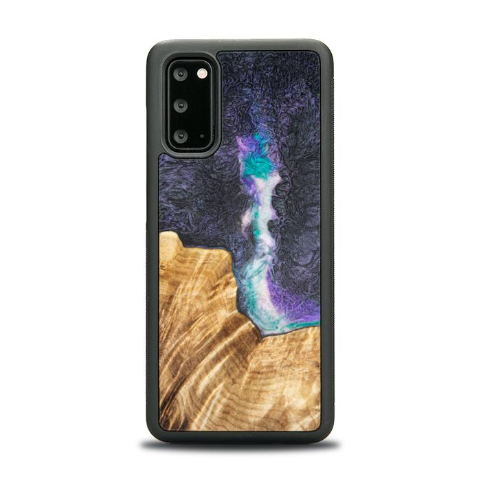 Etui na telefon Samsung Galaxy S20 wykonane z żywicy i drewna - SYNERGY#C7