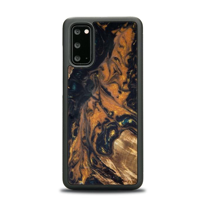 Etui na telefon Samsung Galaxy S20 wykonane z żywicy i drewna - Synergy#162