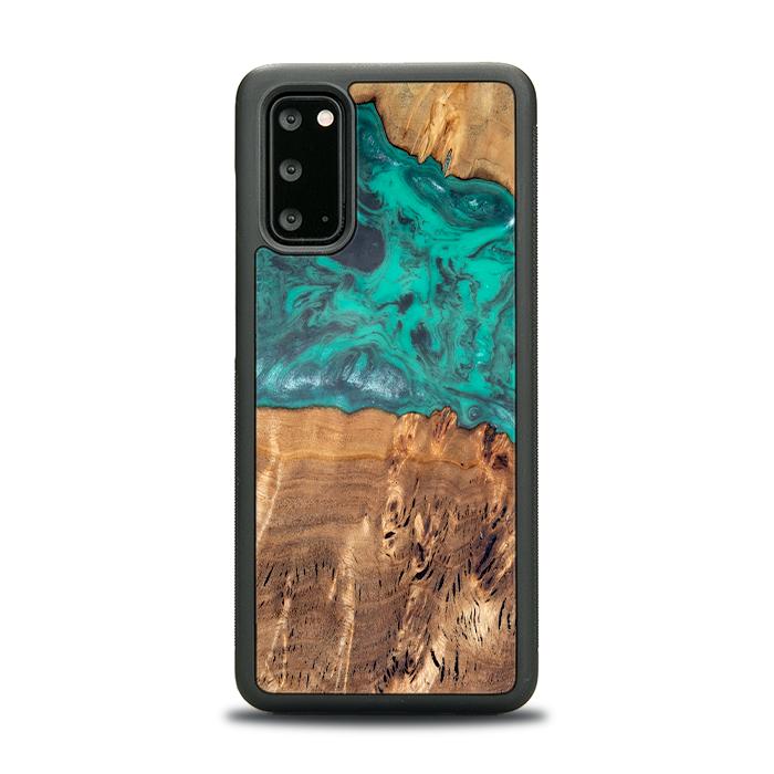 Samsung Galaxy S20 Handyhülle aus Harz und Holz - Synergy#D111