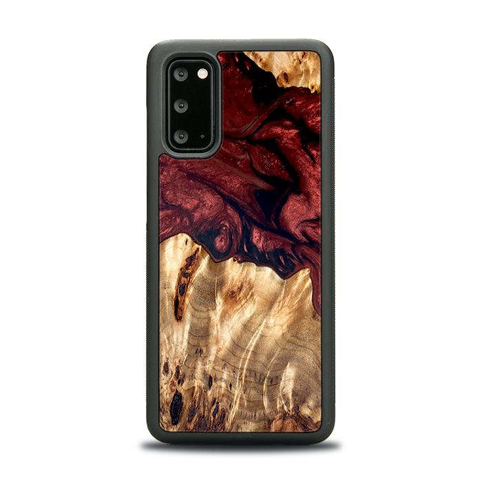 Etui na telefon Samsung Galaxy S20 wykonane z żywicy i drewna - Synergy#D121