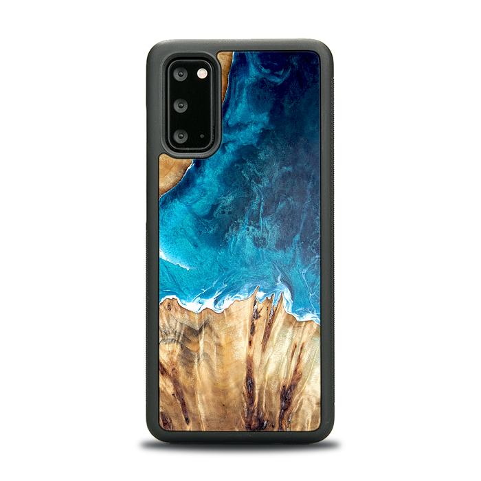 Etui na telefon Samsung Galaxy S20 wykonane z żywicy i drewna - Synergy#D126