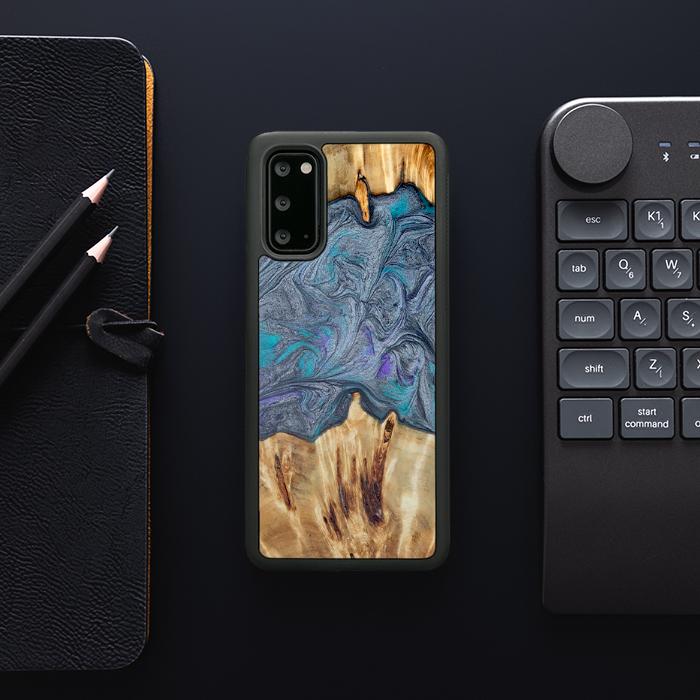 Samsung Galaxy S20 Handyhülle aus Harz und Holz - Synergy#D135