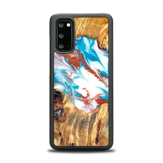 Samsung Galaxy S20 Handyhülle aus Harz und Holz - Synergy#D137