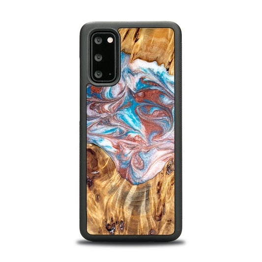 Samsung Galaxy S20 Handyhülle aus Harz und Holz - Synergy#D138