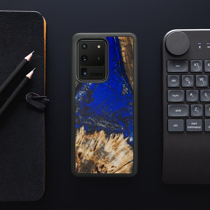 Samsung Galaxy S20 Ultra Etui na telefon z żywicy i drewna - SYNERGY#176