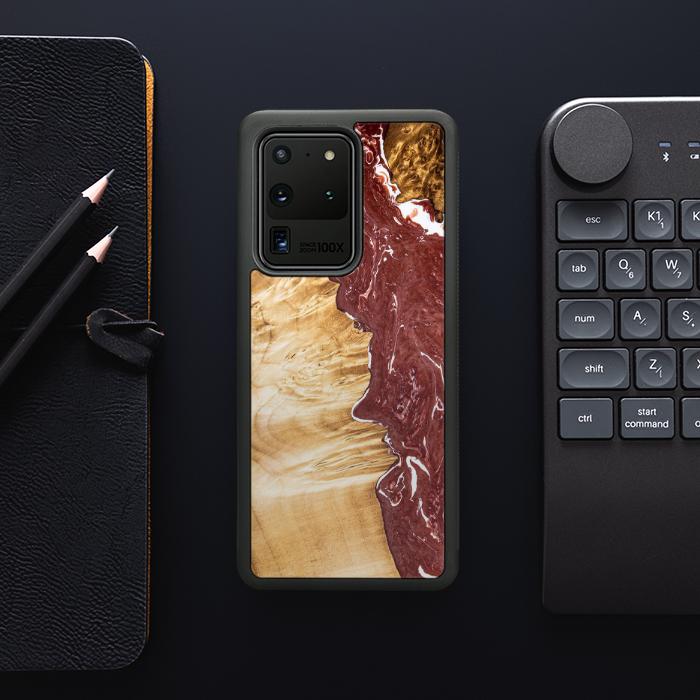 Samsung Galaxy S20 Ultra Etui na telefon z żywicy i drewna - SYNERGY#316